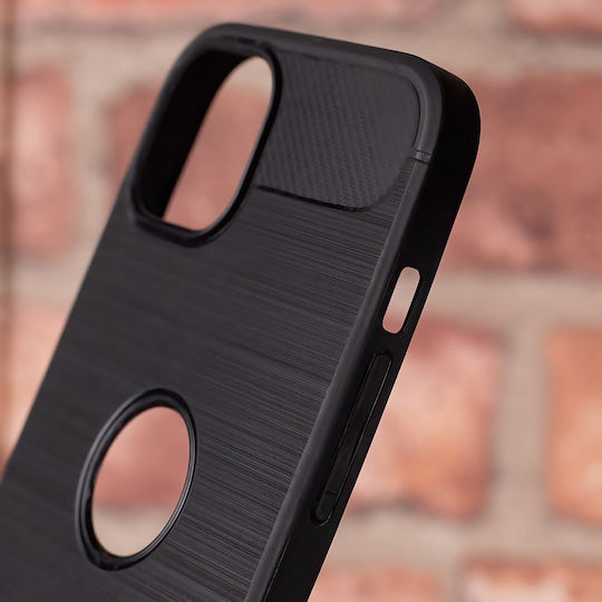 TelForceOne Simple Black Back Cover Silicon Negru (Xiaomi 14 ProRealme 14 Pro)