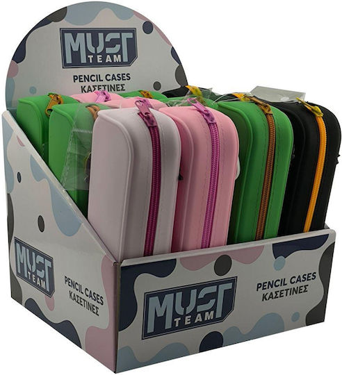 Must Team Pencil Case Silicone Barrel Various Designs/Colours