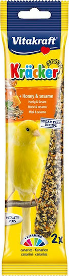 Vitakraft Kracker Duo Food Stick for Canaries with Honey & Sesame 2pcs 100g
