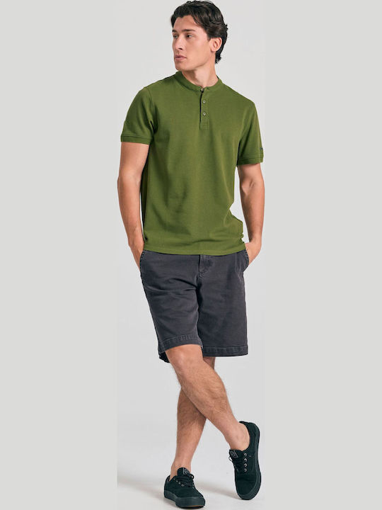 Short Sleeve Khaki Blouse