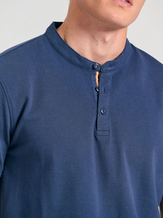 Short Sleeve Blouse Navy Blue