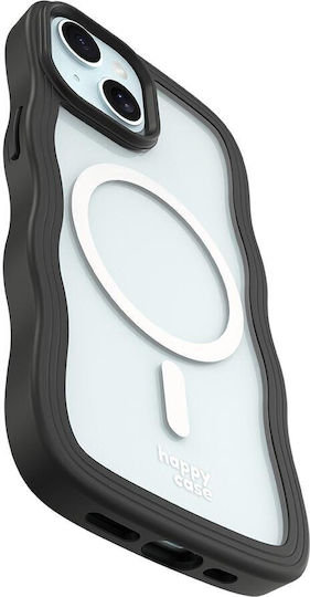 HappyCase Umschlag Rückseite Kunststoff / Silikon mit Band Transparent (iPhone 15Xiaomi 15 ProRealme 14 Pro)