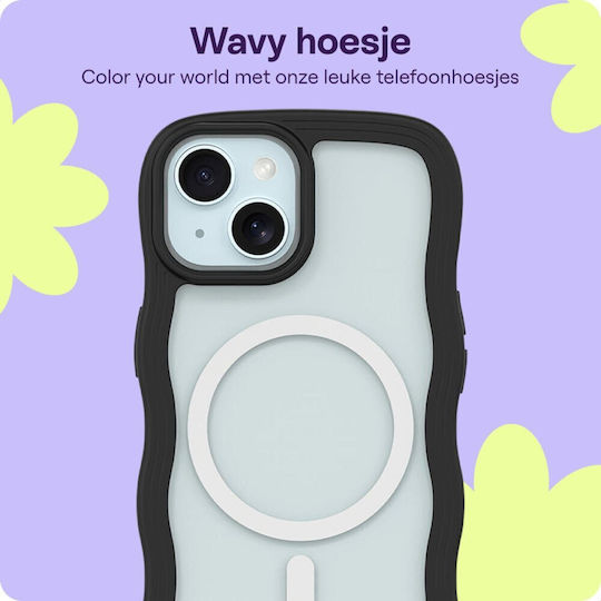 HappyCase Umschlag Rückseite Kunststoff / Silikon mit Band Transparent (iPhone 15Xiaomi 15 ProRealme 14 Pro)