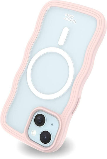 HappyCase Back Cover Plastic / Silicon cu Curea Transparent (iPhone 15Xiaomi 15 ProRealme 14 Pro)