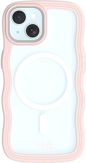 HappyCase Back Cover Plastic / Silicon cu Curea Transparent (iPhone 15Xiaomi 15 ProRealme 14 Pro)