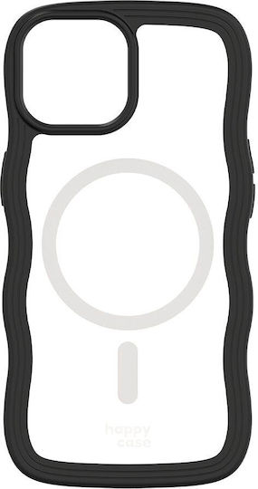 HappyCase Umschlag Rückseite Kunststoff / Silikon mit Band Transparent (iPhone 15Xiaomi 15 ProRealme 14 Pro)