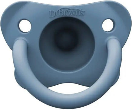 Dr. Brown's Happy Paci Биберон Силикон Син за 0+ месеци