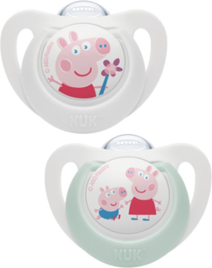 Nuk Star Πιπίλες Σιλικόνης Peppa για 6-18 μηνών 2τμχ