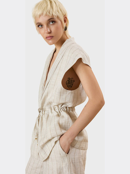 Souvenir Women's Blazer Ecru