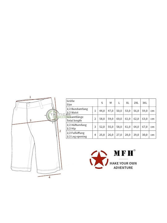 MFH MFH Hunting Pants Bermuda Storm Khaki Waterproof Bermuda Shorts in Khaki Color