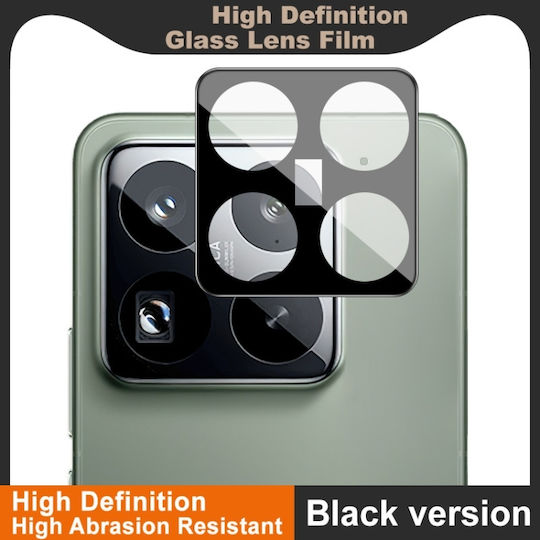 Rear Lens Camera Protection Tempered Glass Black for the Xiaomi 15 Pro