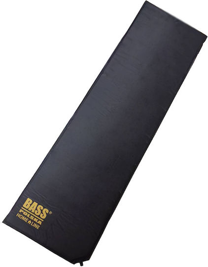 Bass Polska Selbstaufblasend Einzeln Camping Schlafmatte 180x50cm Dicke 5cm in Schwarz Farbe { pn }}