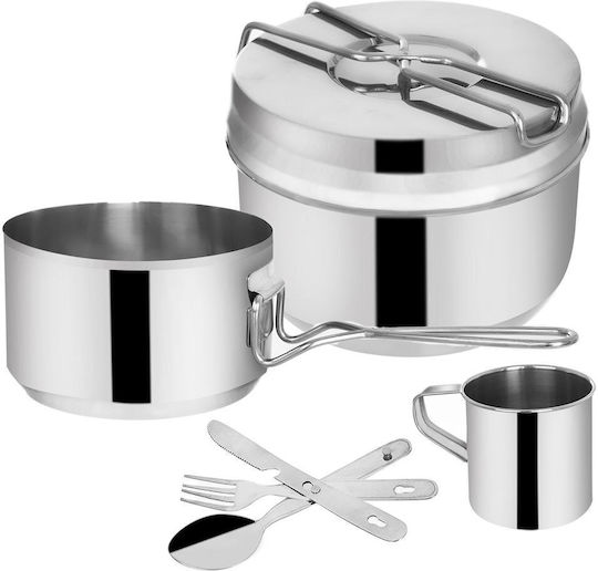 Orion Vas pentru Camping 0.3lt 7buc Set recipiente pentru mâncare din oțel inoxidabil