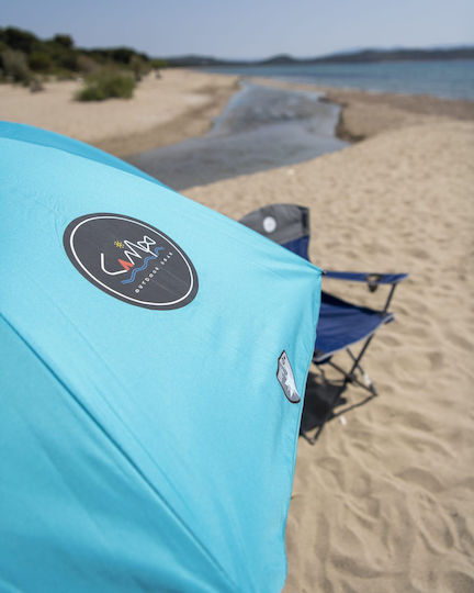 Campo Folding Beach Umbrella Diameter 2m Capri Blue