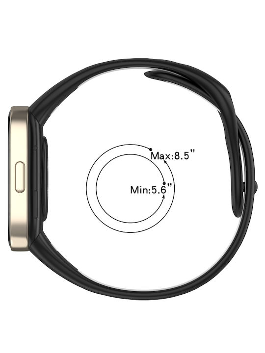 Redmi Watch 3 Sports Λουράκι Ρολογιών Σιλικόνης Δύο Χρωμάτων Μαύρο+πράσινο