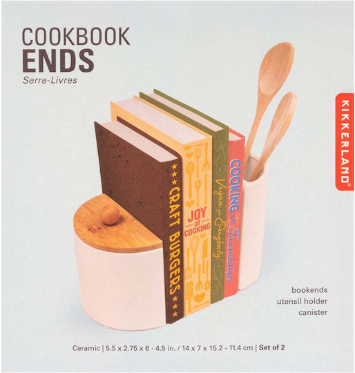 Kikkerland Kitchen Tool Holder Bamboo