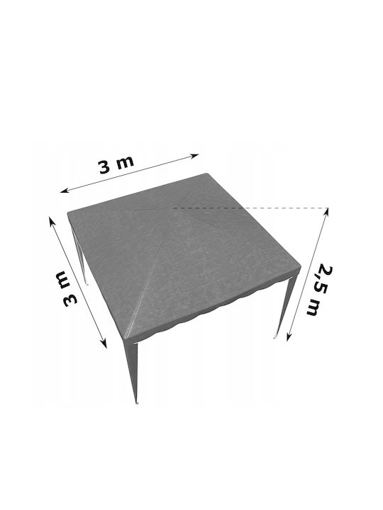Gazebo Grădină Gri x3m