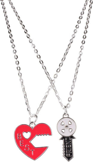 Gama Brands Best Friends Necklaces Key-Heart Schmuckspiel