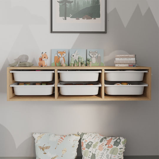 Детска гардеробна шкафче Pavia с 6 чекмеджета 132x31x30.7бр