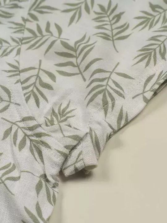 Kids Shirt Short Sleeve Leaf Green