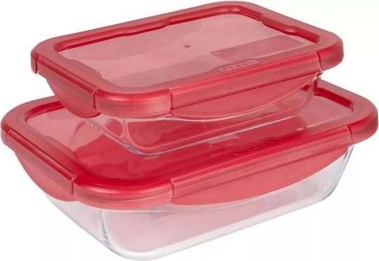 Pyrex Σετ Δοχεία Φαγητού 2τμχ