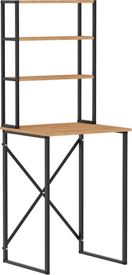 Megapap Bobby Bathtub Shelf Metallic 67x60x178cm Black
