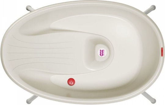 OK Baby Babybadewanne mit Basis Bella Weiß