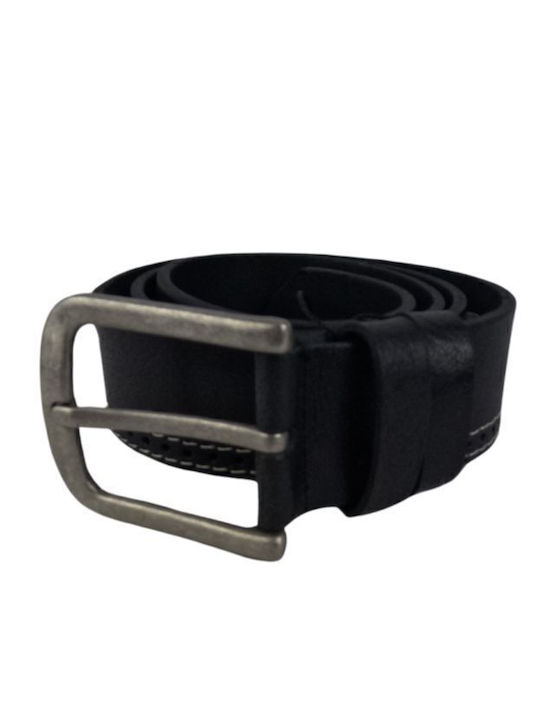 Herren Gürtel Leder Schwarz