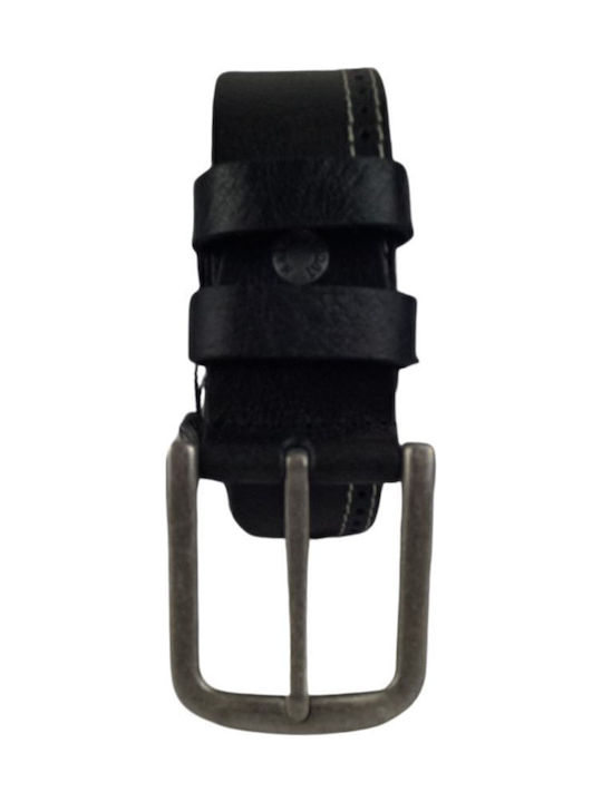 Herren Gürtel Leder Schwarz