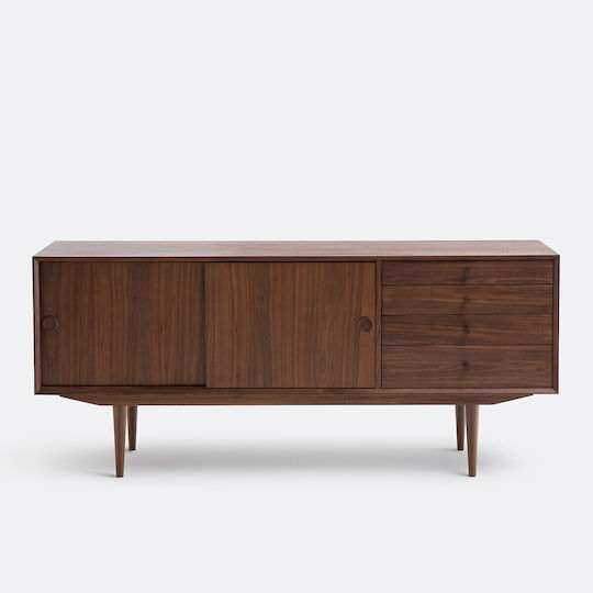 Vintage Sideboard 2 Türen 4 Schubladen B45xT175xH76cm