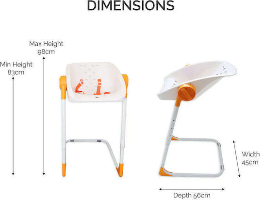 Kiokids Baby Bath Seat Charlichair White