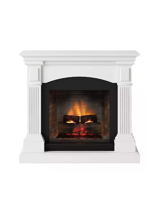 Tagu Magna Powerflame Wall Mounted Electric Fireplace 1400W White