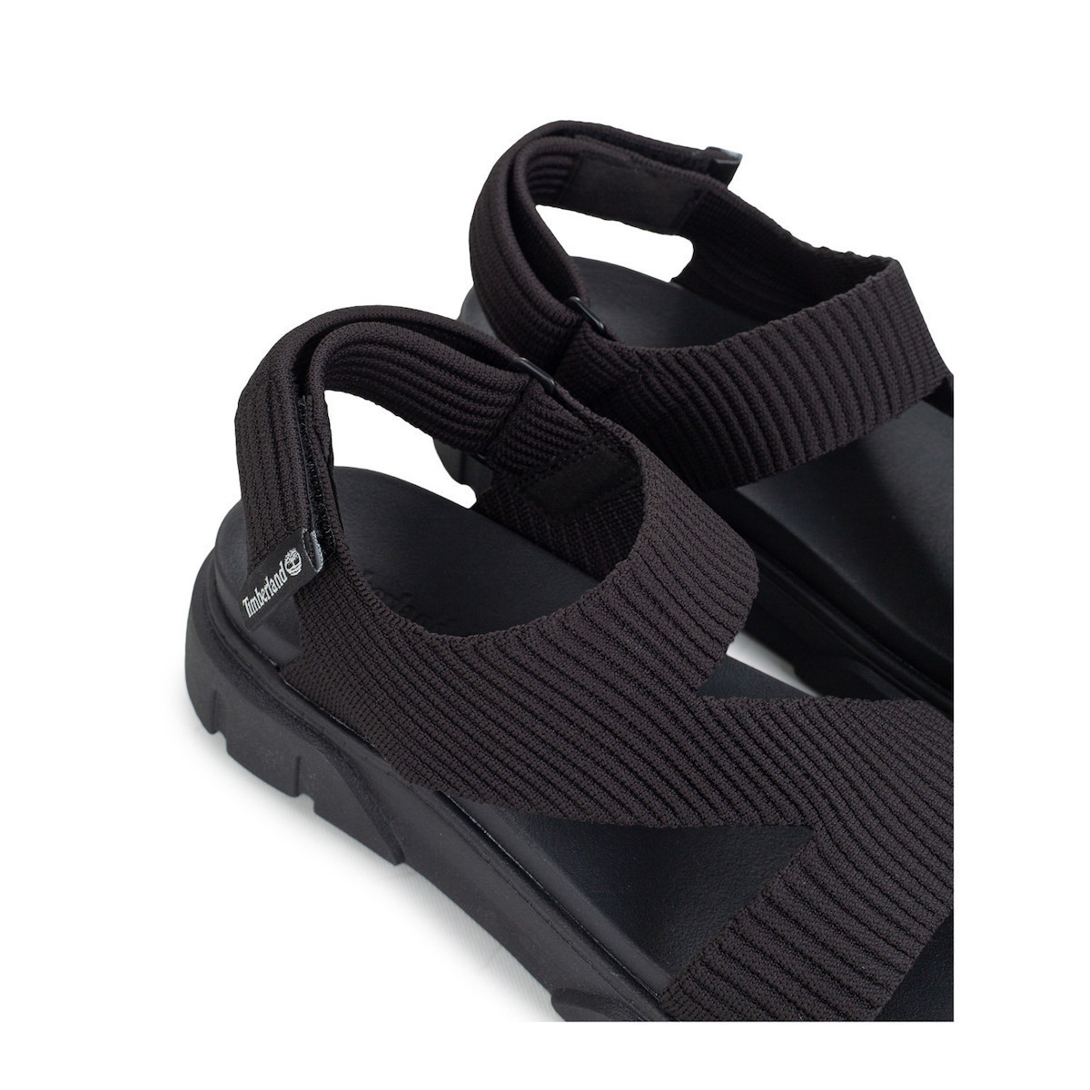 Timberland Women's Flat Sandals with Strap in Black Color