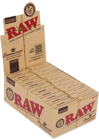 Raw Classic Foițe de Țigări Rulate Slim King Size cu Hârtie de țigări 32 foi 24buc