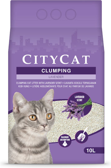 Sanicat Бентонитен котешки пясък с аромат Лавандула 10лт