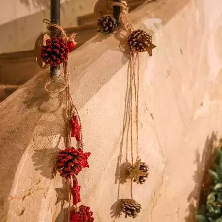 Beauty Home Weihnachtsdekoration Holz Kiefer Länge 50cm.