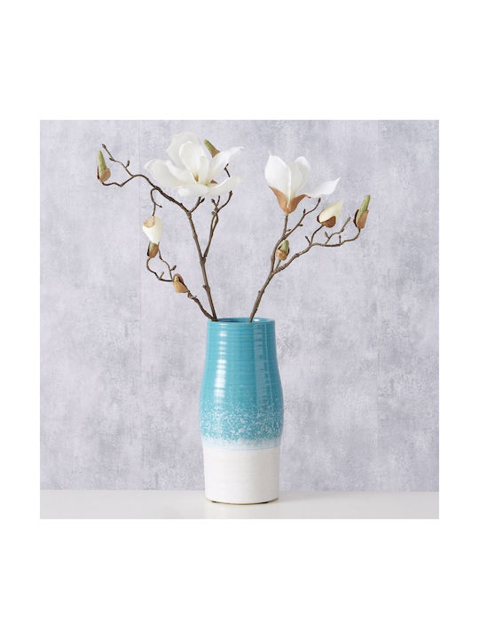 MSA Vază Decorativă Ceramică Alb 12x12x25cm 1buc
