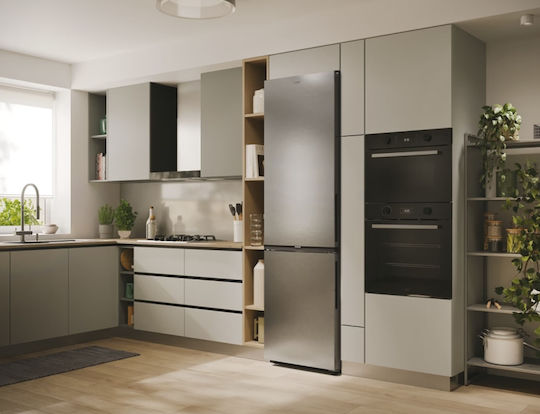Candy Ψυγειοκαταψύκτης 409lt NoFrost Υ205xΠ59.5xΒ66.7εκ. Inox ECN2CQTEX206