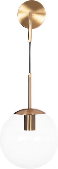 HomeMarkt Gyda Modern Leuchte Wand mit Fassung E27 Gold 18cm
