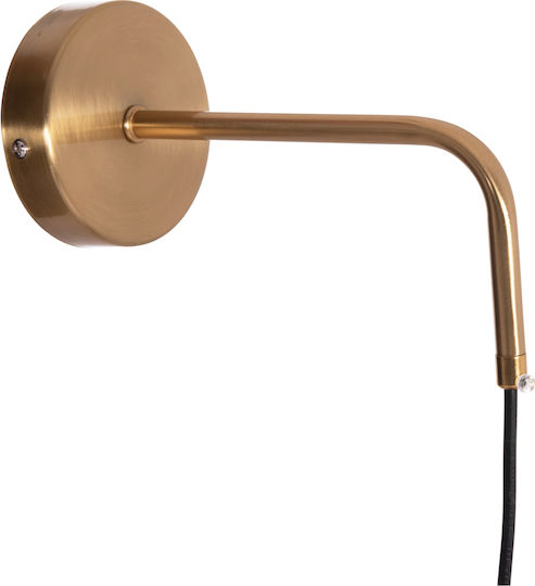 HomeMarkt Gyda Modern Leuchte Wand mit Fassung E27 Gold 18cm