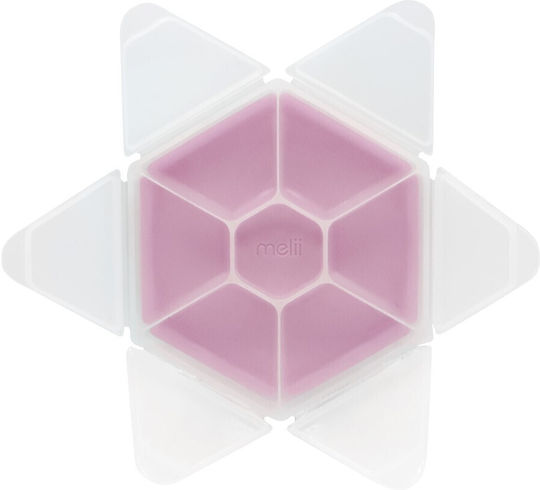 Melii Snackle Box Hexagon Plastic Kids' Food Container Pink