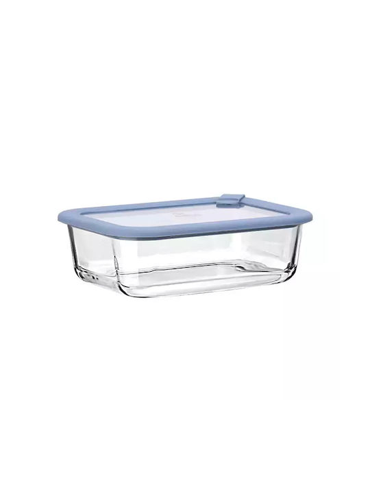 Estia Microwave Glass Lunch Box Colorseal Blue 1050ml