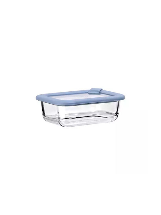 Estia Microwave Glass Lunch Box Colorseal Blue 370ml