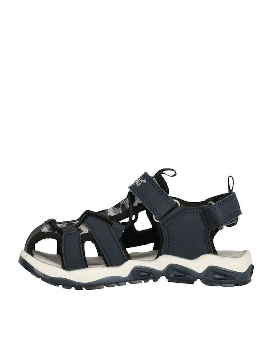 Kids' Sandals with Hoop & Loop Closure & Lights Navy Blue