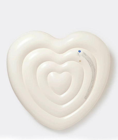 Sunnylife Heart Lie-on Inflatable Mattress for the Sea Pink