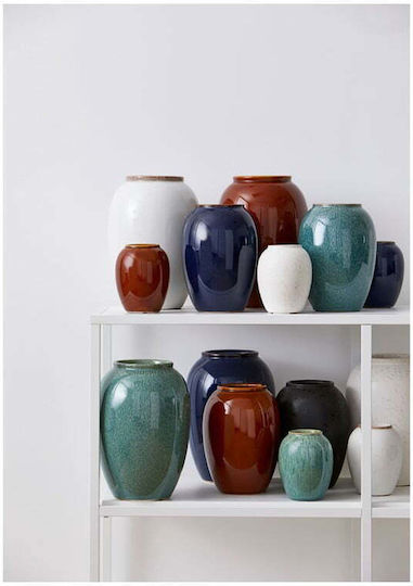 Oz Διακοσμητικό Βάζο Keramik Blau 13x13x20cm 1Stück
