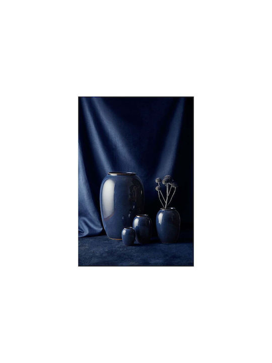 Oz Decorative Vase Blue 13x13x20cm