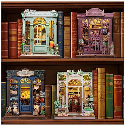 Cutebee Wooden Construction Toy Bookstore