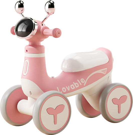 Homeone Baby Walker Car Ride On for 12++ Months Pink