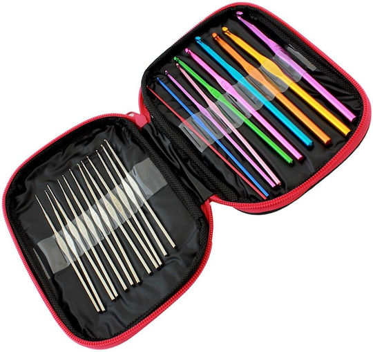 50-Piece Crochet Set In Eco-Leather Case A Perfect Gift For Crochet Embroidery Enthusiasts